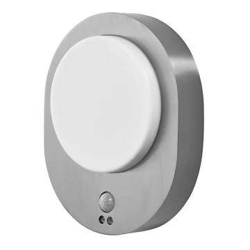 Ledvance - Utomhus LED vägglampa  med sensor  DISC LED/8W/230V IP44