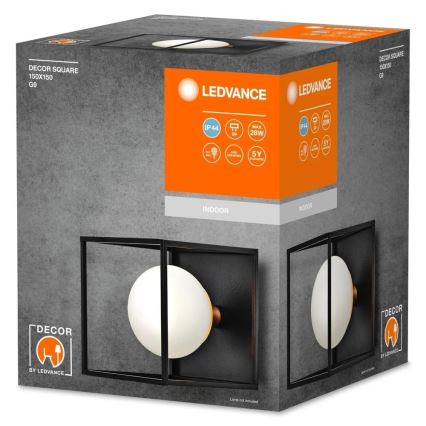 Ledvance - Utomhus väggarmatur DECOR SQUARE 1xG9/28W/230V IP44