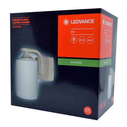 Ledvance - Utomhus Väggbelysning CYLINDER 1xE27/60W/230V IP43