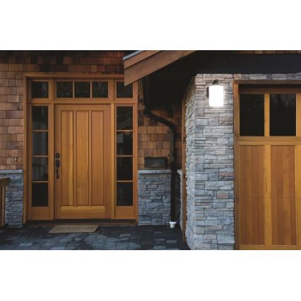 Ledvance - Utomhus Väggbelysning CYLINDER 1xE27/60W/230V IP43 svart