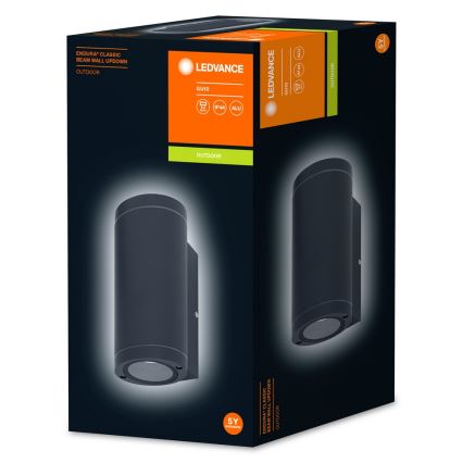 Ledvance - Utomhus vägglampa  BEAM 2xGU10/35W/230V IP44