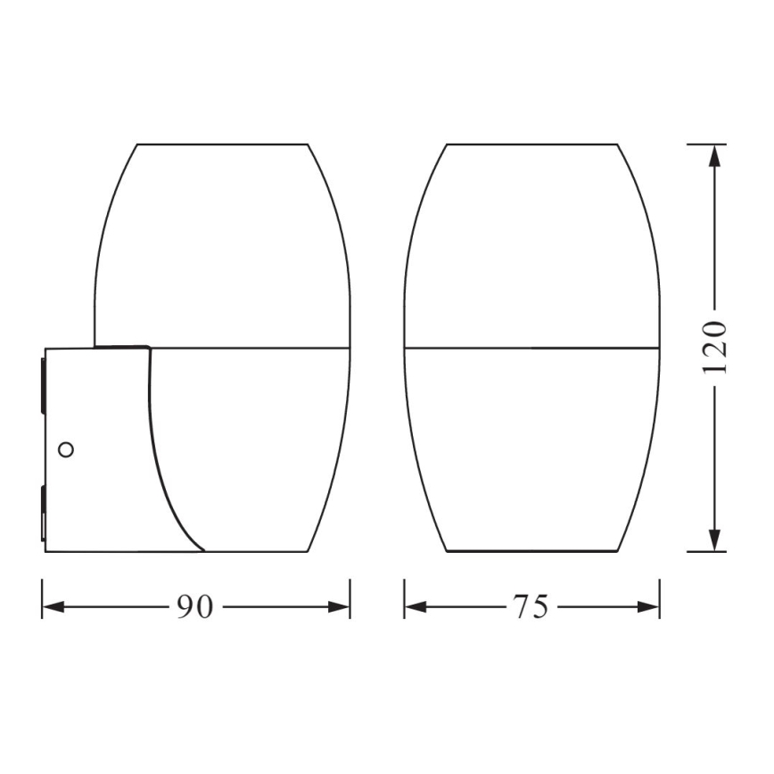 Ledvance - Utomhus vägglampa  CANNON 1xGU10/35W/230V IP44
