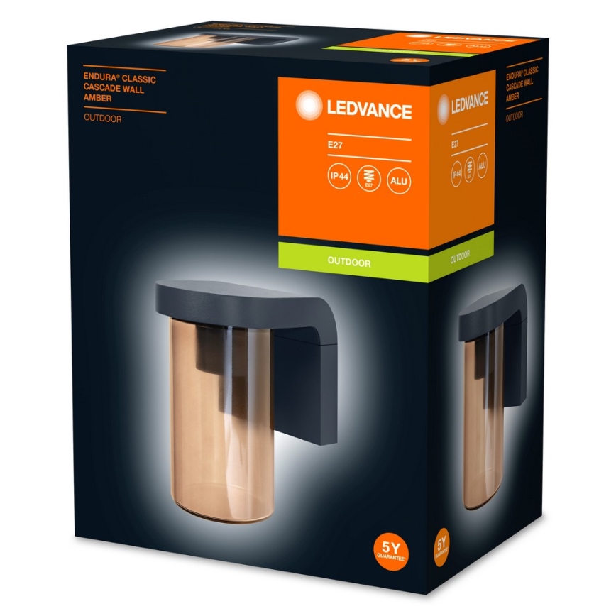 Ledvance - Utomhus vägglampa  CASCADE 1xE27/25W/230V IP44