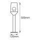 Ledvance - Utomhuslampa CALICE 1xE27/60W/230V IP44 50 cm