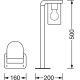 Ledvance - Utomhuslampa  CASCADE 1xE27/25W/230V IP44 50 cm