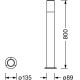 Ledvance - Utomhuslampa  PIPE 1xE27/25W/230V IP44 80 cm
