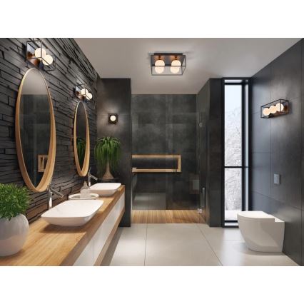 Ledvance - Utomhusväggarmatur DECOR SQUARE 3xG9/28W/230V IP44