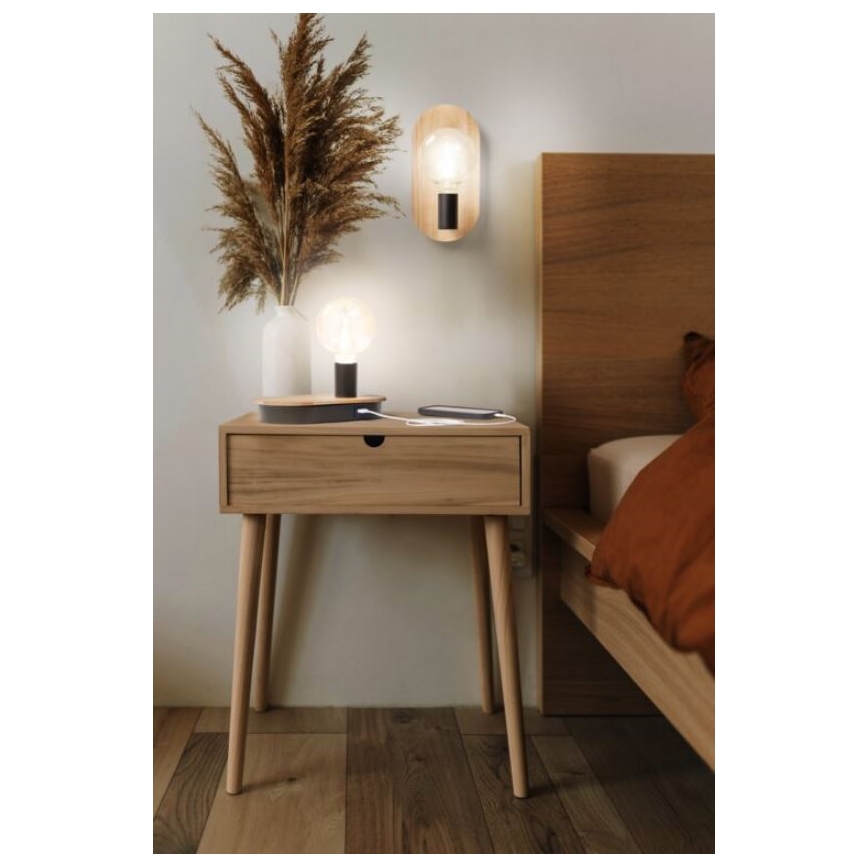 Ledvance - Vägglampa DECOR WOOD 1xE27/8W/230V