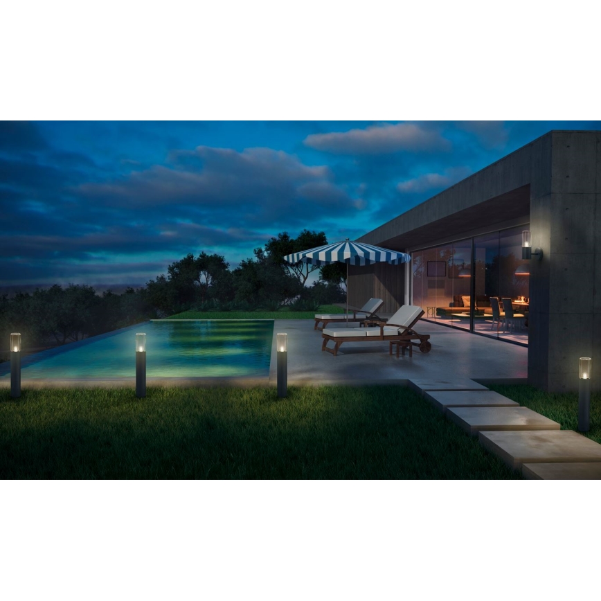 Ledvance - Vägglampa för utomhusbruk FIGO CYLINDER 1xE27/20W/230V IP44