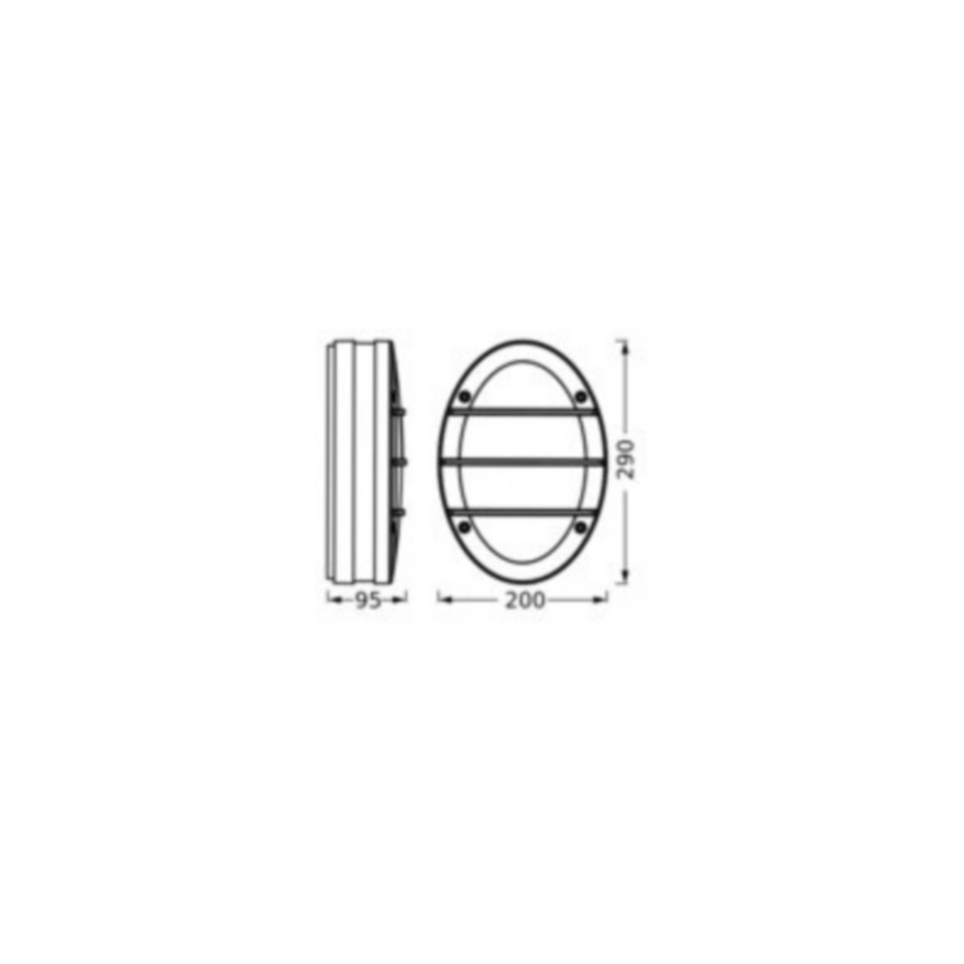 Ledvance - Vägglampa för utomhusbruk ORBICK 2xE27/18W/230V IP65