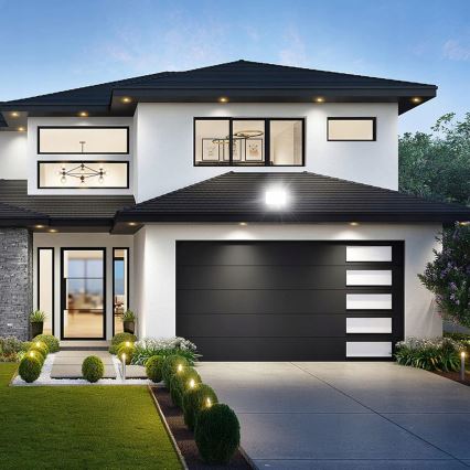 LED‑utomhusstrålkastare 50 W, 230 V, 4500 K, IP65 – svart