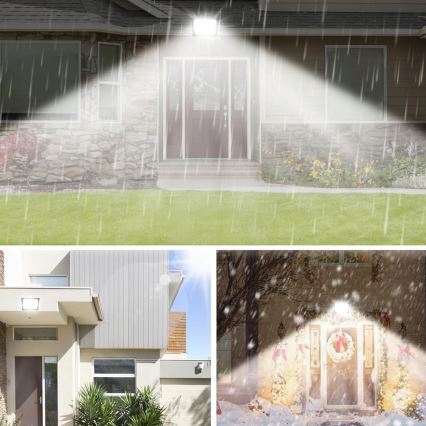 LED‑utomhusstrålkastare 50 W, 230 V, 4500 K, IP65 – svart