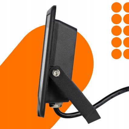 LED‑utomhusstrålkastare 50 W, 230 V, 4500 K, IP65 – svart