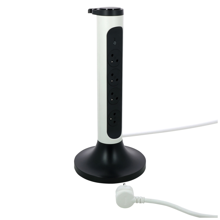 Legrand 049410 - Uttag kolumn 230V/16A, 4x2P+T 2m