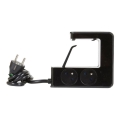 Legrand 050412 - Förlängningssladd med strömbrytare för bords 4Z Typ E + 2x USB-A 1,5m svart