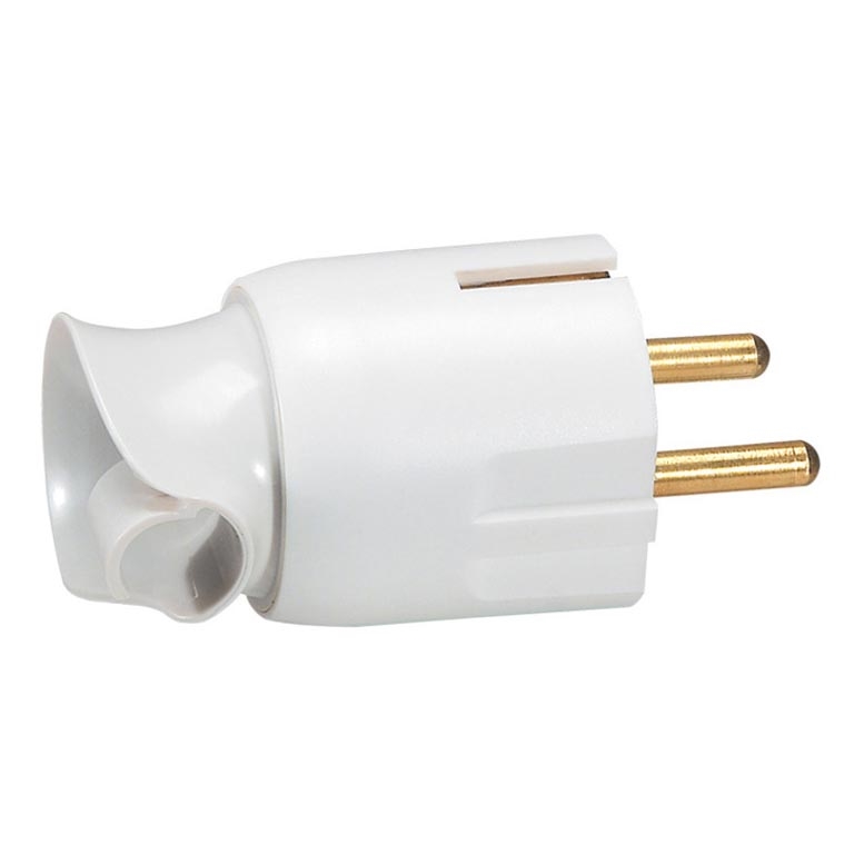 Legrand 50172 - Vridbar stickpropp 2P+T 230V/16A vit
