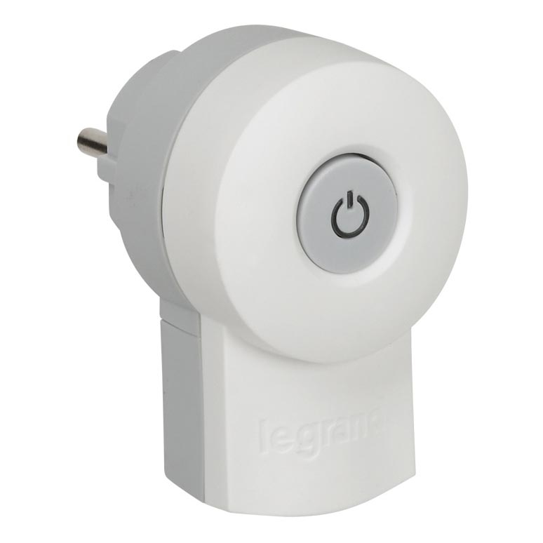 Legrand 50409 - Stickpropp med strömbrytare 230V/16A