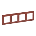 Legrand 754074 - Ram för strömbrytare VALENA LIFE 4P tegelröd