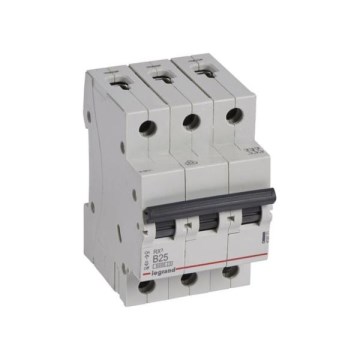 Legrand - Automatsäkring 3-polig RX3 3P B 25A 6000A