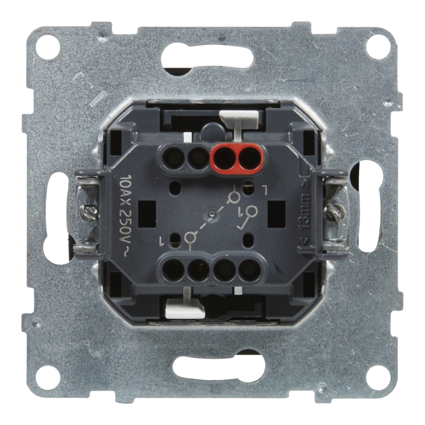 Legrand - Dubbel trappbrytare č. 6+6 utan ram SUNO svart