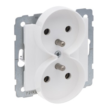 Legrand - Dubbeluttag för hemmabruk utan ram SUNO 250V vit