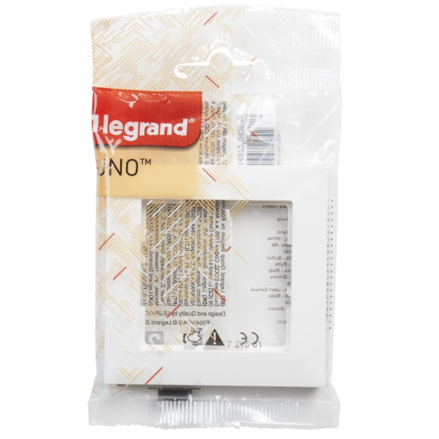 Legrand - Enkelram SUNO vit