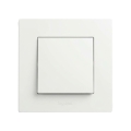 Legrand - Enpolig tryckknapp nr. 1/0 med ram NILOE STEP vit