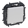 Legrand - Enpolig tryckknapp nr. 1/0 utan ram NILOE STEP vit