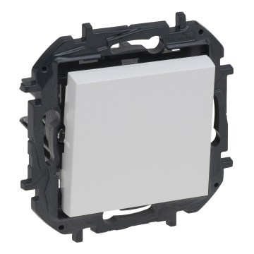 Legrand - Enpolig tryckknapp nr. 1/0 utan ram NILOE STEP vit