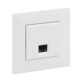 Legrand - Ethernetuttag RJ45 med ram NILOE STEP vit