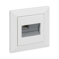 Legrand - Ethernetuttag RJ45 med ram SUNO, vit