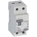 Legrand - Jordfelsbrytare 2-polig RX3 2P 25 A 30 mA AC