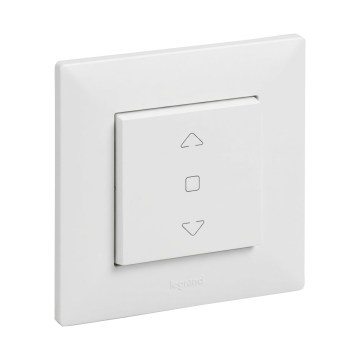 Legrand - Persiennreglage med ram NILOE STEP vit