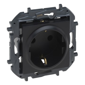Legrand - SCHUKO-vägguttag utan ram NILOE STEP 250V svart