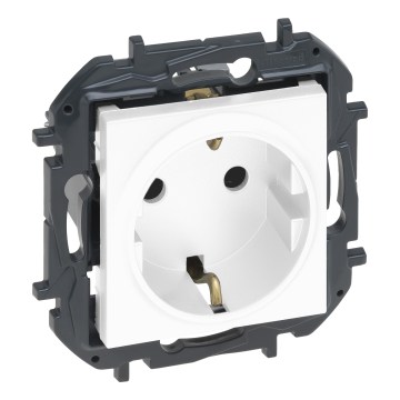 Legrand - SCHUKO vägguttag utan ram NILOE STEP 250V vit