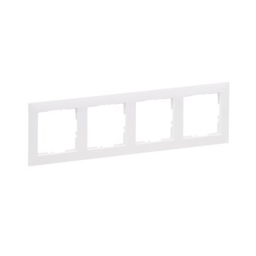 Legrand - SUNO 4-facksram, vit