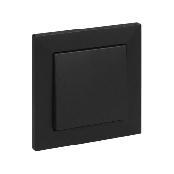 Legrand - Trappbrytare nr. 6 med SUNO-ram, svart