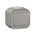 Legrand - Trappbrytare nr 6 PLEXO IP55, grå