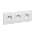 Legrand - Trippeluttag för hemmet med ram NILOE STEP 250V vit