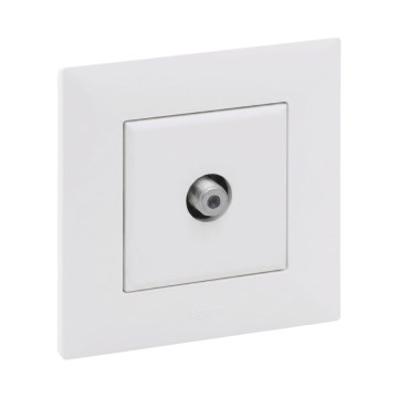 Legrand - TV-uttag med ram NILOE STEP vit