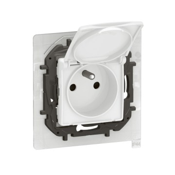 Legrand - Utomhusuttag för hemmet utan ram NILOE 250V IP44 vit