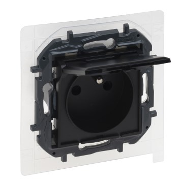 Legrand - Utomhusuttag för hushåll utan ram NILOE STEP 250V IP44 svart