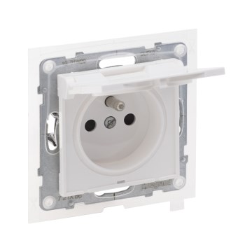 Legrand - Utomhusuttag för hushållsbruk utan ram NILOE STEP 250V IP44 vit