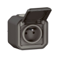 Legrand - Utomhusuttag PLEXO 250V IP55 antracit