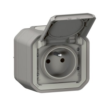 Legrand - Utomhusuttag PLEXO 250V IP55 grå
