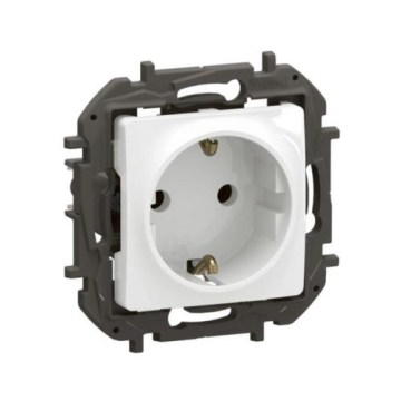 Legrand - Vägguttag SCHUKO utan ram NILOE 250V vitt