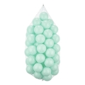 Lekbollar i plast 50 st, Ø 7 cm, mintgrön