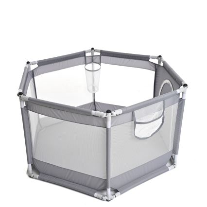 Lekplats 120 cm grå