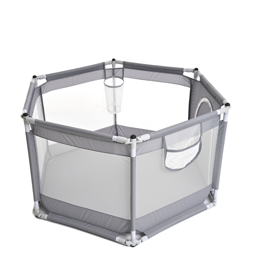 Lekplats 120 cm grå