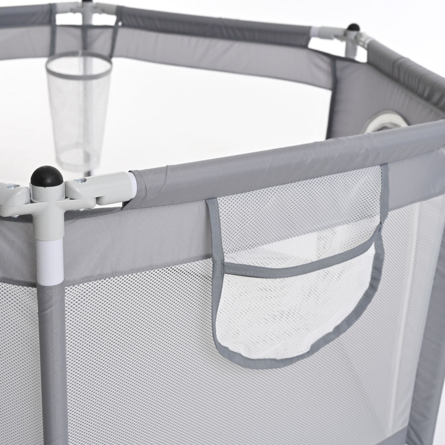 Lekplats 120 cm grå